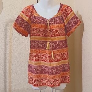 Boho Lucky Brand sz Large women's top. Brand New without tags.
